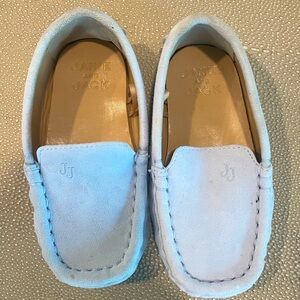 Jamie and Jack light blue suede loafers. Size 6T. Worn once.